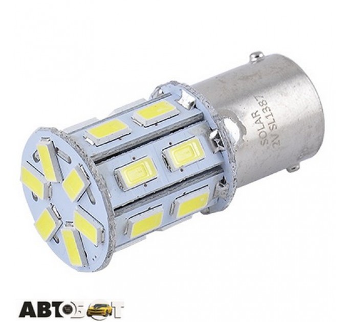 LED лампа SOLAR S25 BA15s 12V 20SMD 5730 white SL1387 (2 шт.), ціна: 131 грн.