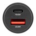 Автомобильное зарядное устройство Brevia ePower DualCharge 45W 1xUSB-C+1xUSB-A, прозрачный черный, цена: 288 грн.