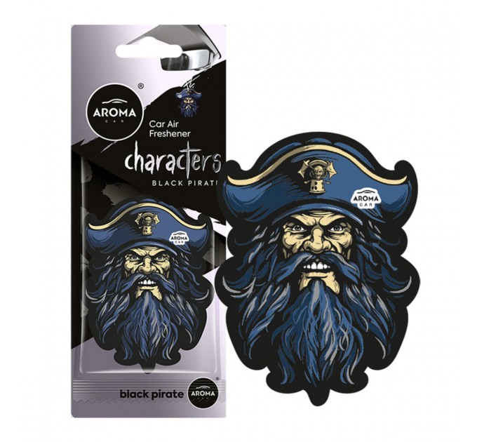Ароматизатор Aroma Car Cellulose Characters - Black Pirat сухой, цена: 57 грн.