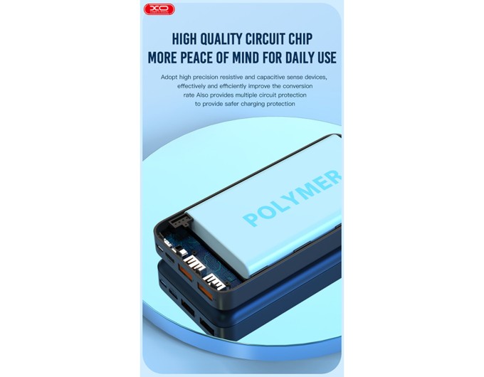 Повербанк (Power Bank) XO PR188 20000mAh 22.5W черный, цена: 1 169 грн.