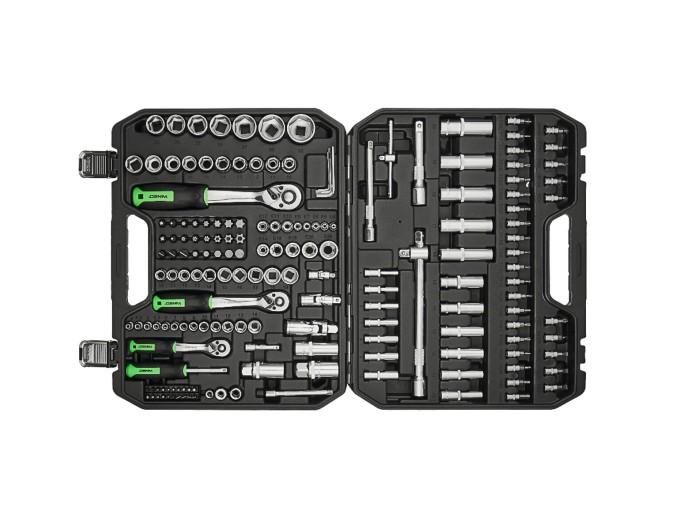 Профессиональный набор инструментов в кейсе Winso Pro 1/2", 1/4", 3/8" 72T, CR-V, 171ед., цена: 5 378 грн.