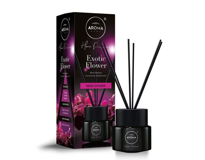 Аромадифузор с палочками Aroma Home Black Series Sticks - Exotic Flower 100мл, цена: 452 грн.