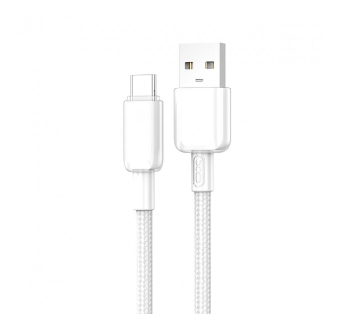 Кабель XO PVC Shiny Colorful USB to Micro USB 5А 1м белый, цена: 89 грн.