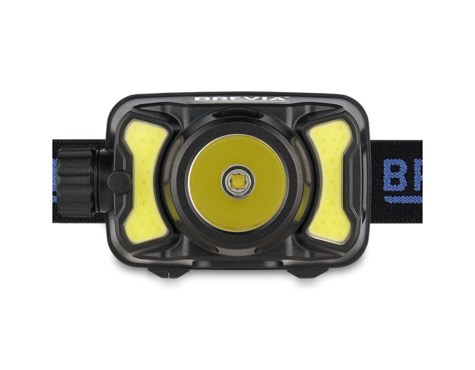 Фонарь налобный Brevia 600Lm, 3W CREE XPG+COB, 1200mAh/3xAAA, белый/красный, цена: 899 грн.