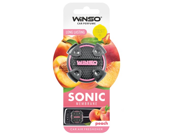 Освіжувач повітря Winso Sonic, мембранний на дефлектор - Peach, ціна: 109 грн.