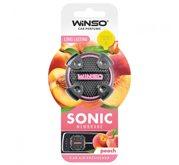 Освіжувач повітря Winso Sonic, мембранний на дефлектор - Peach, ціна: 108 грн.