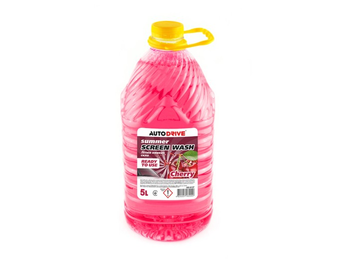 Омивач скла AutoDrive Summer Screen Wash PET літній Cherry готовий 5л, ціна: 92 грн.