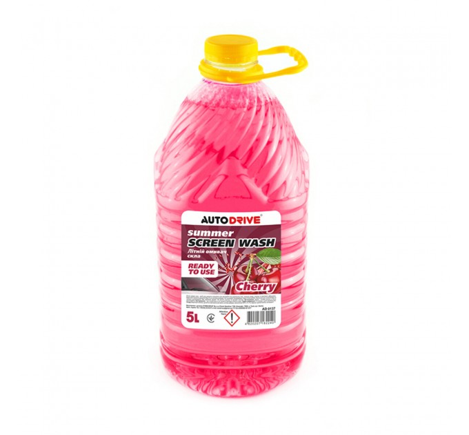 Омивач скла AutoDrive Summer Screen Wash PET літній Cherry готовий 5л, ціна: 83 грн.