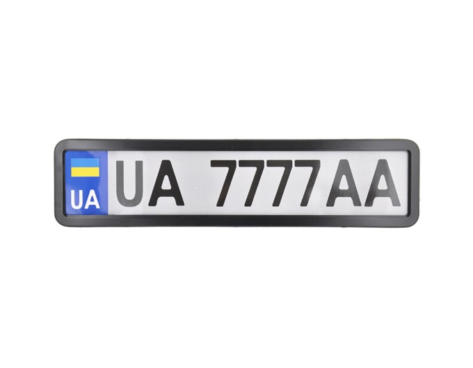 Рамка Сarlife під номер, чорна глянцева, ціна: 211 грн.