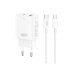 Сетевое зарядное устройство XO L130 PD30W/QC18W 1USB-C+1USB-A + Type-C кабель белый, цена: 349 грн.