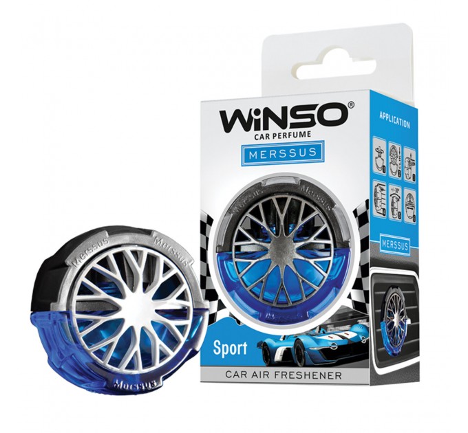 Освіжувач повітря Winso Merssus на дефлектор з регулюванням інтенсивності 18мл Sport, ціна: 189 грн.
