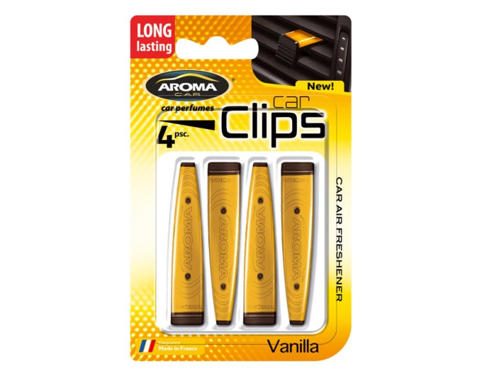 Ароматизатор Aroma Car Clips Vanilla, 4x5g жидкий, цена: 117 грн.