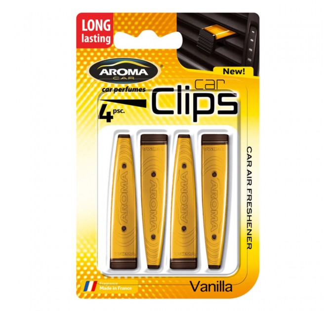 Ароматизатор Aroma Car Clips Vanilla, 4x5g жидкий, цена: 117 грн.