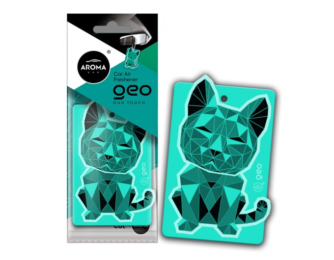 Ароматизатор Aroma Car Cellulose Geo Cat - Turquoise Oud Touch сухой, цена: 57 грн.