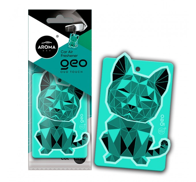 Ароматизатор Aroma Car Cellulose Geo Cat - Turquoise Oud Touch сухой, цена: 57 грн.