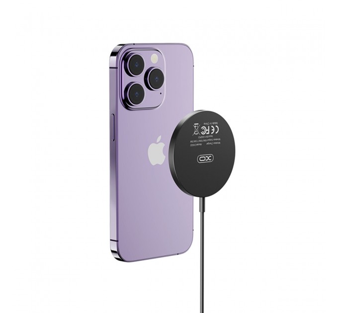 Беспроводное зарядное устройство для XO CX022 Magnetic Wireless Charger Type-C черный, цена: 369 грн.