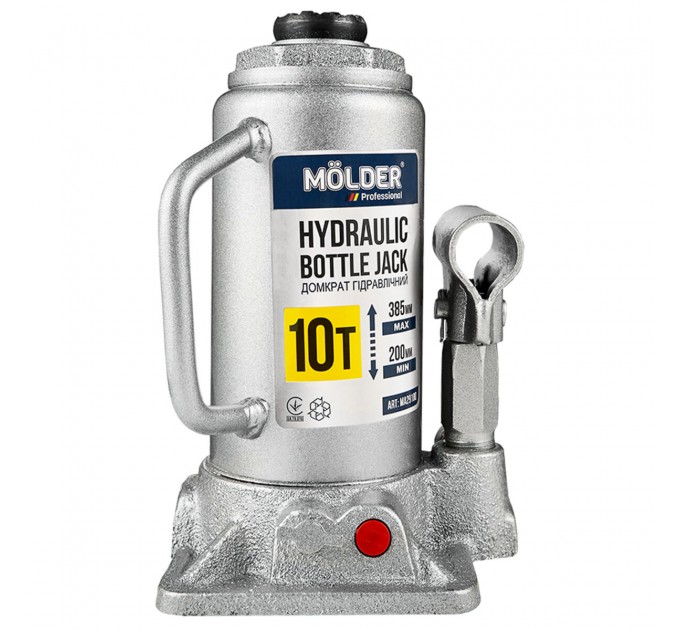 Домкрат гідравлічний пляшковий Molder 10т 200-385мм, ціна: 1 282 грн.