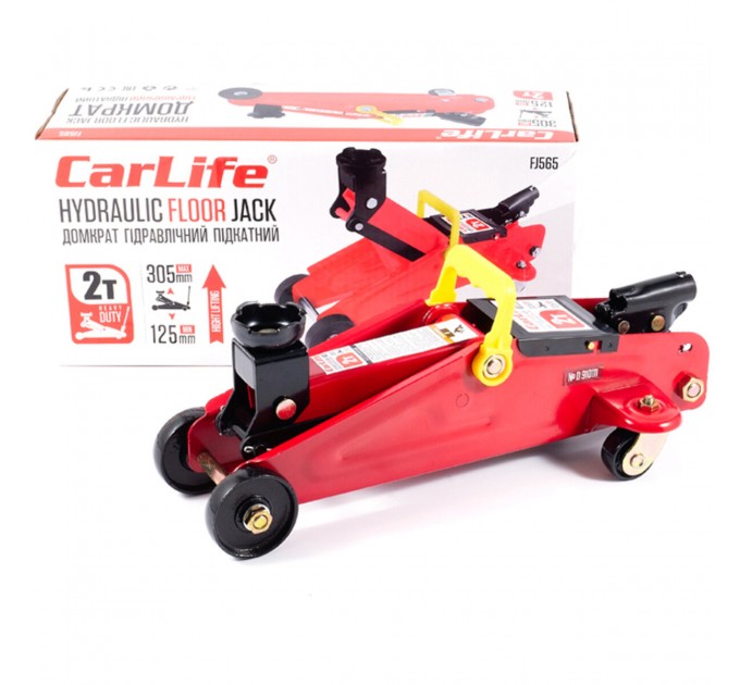 Домкрат гідравлічний підкатний CarLife 2т 125-300мм, ціна: 1 654 грн.
