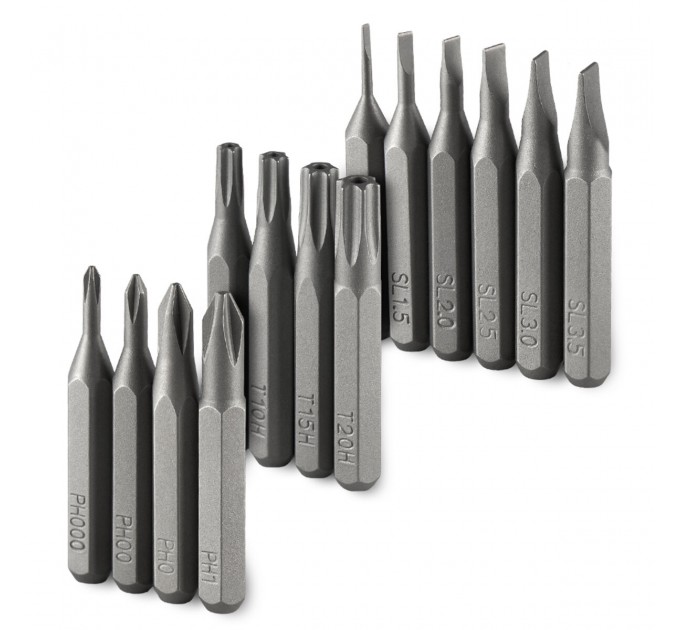 Викрутка Brevia з комплектом насадок для точних робіт алюмінієва 10х127мм, 46в1, ціна: 742 грн.