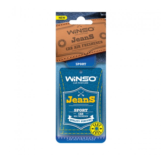 Освіжувач повітря Winso Jeans, целюлозний ароматизатор, Sport, ціна: 34 грн.