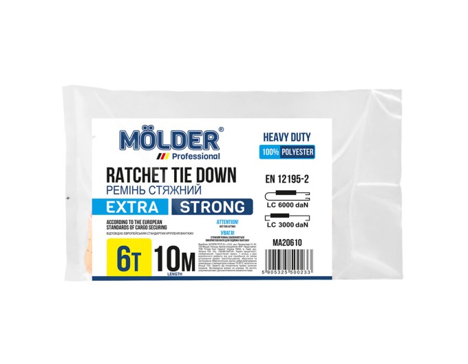 Стяжной ремень Molder 6т, 10м, цена: 1 165 грн.