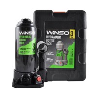 Домкрат гидравлический бутылочный Winso 3т 180-350мм в кейсе