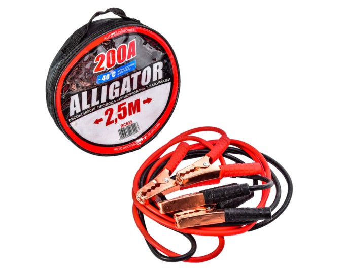Провода-прикуриватели Alligator 200А, 2,5м BC622, цена: 387 грн.