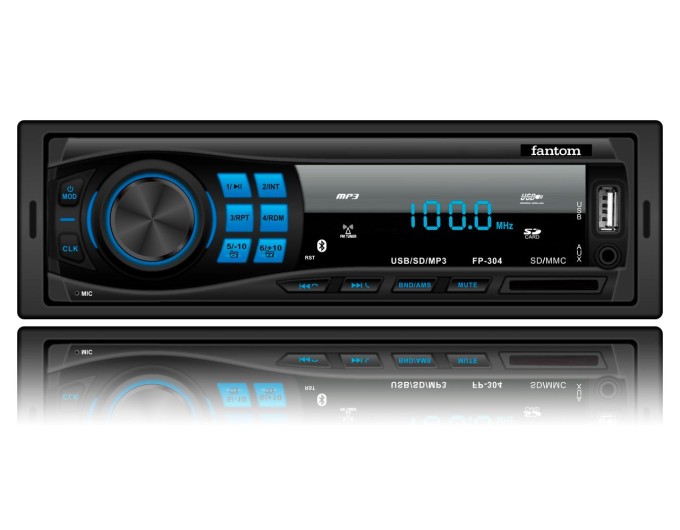 Автомагнітола FANTOM FP-304 Black/Blue, ціна: 890 грн.