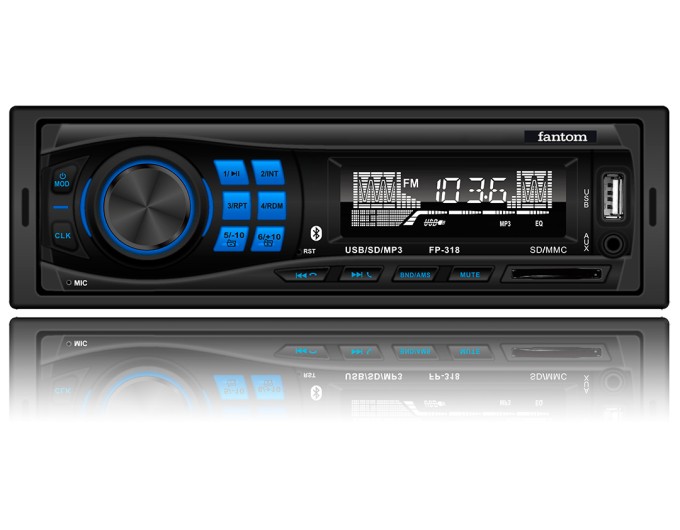 Автомагнітола FANTOM FP-318 Black/Blue, ціна: 1 076 грн.