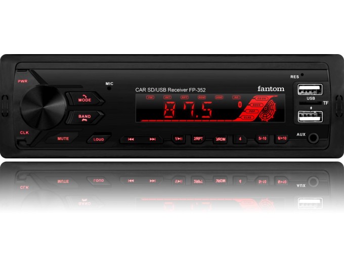 Автомагнитола FANTOM FP-352 Black/Multicolor, цена: 1 285 грн.