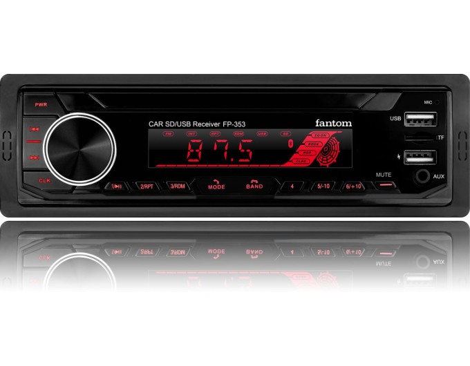 Автомагнитола FANTOM FP-353 Black/Multicolor, цена: 1 285 грн.