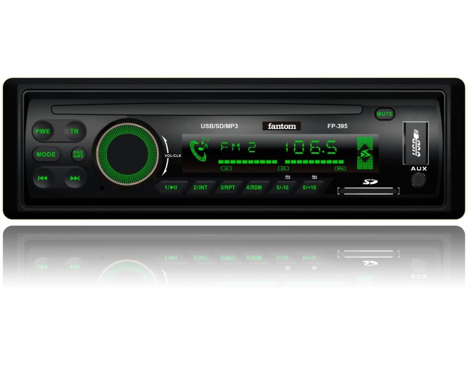 Автомагнитола FANTOM FP-395 Black/Multicolor, цена: 1 023 грн.