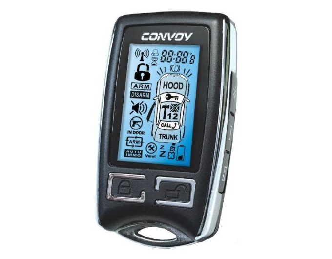 Брелок к сигнализации двухсторонний CONVOY MP-100D LCD 2-way TX, цена: 2 402 грн.