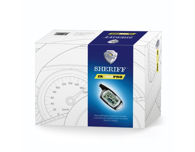Автосигнализация Sheriff ZX-750PRO, цена: 4 834 грн.