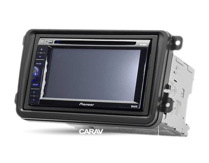 Перехідна рамка для 2 DIN автомагнітоли, 173 x 98 мм, 178 x 102 мм; CARAV 08-009, ціна: 1 249 грн.