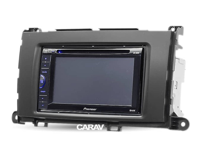 Перехідна рамка для 2 DIN автомагнітоли, 173 x 98 мм, 178 x 102 мм; CARAV 11-202, ціна: 3 097 грн.