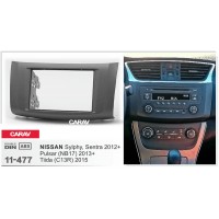 Переходная рамка для 2 DIN автомагнитолы, 173 x 98 мм, 178 x 102 мм; CARAV 11-477