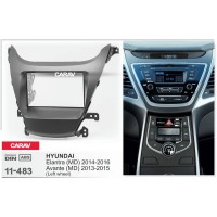 Переходная рамка для 2 DIN автомагнитолы, 173 x 98 мм, 178 x 102 мм; CARAV 11-483
