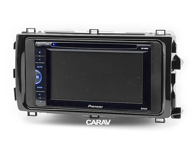 Перехідна рамка для 2 DIN автомагнітоли, 173 x 98 мм, 178 x 102 мм; CARAV 11-512, ціна: 3 378 грн.