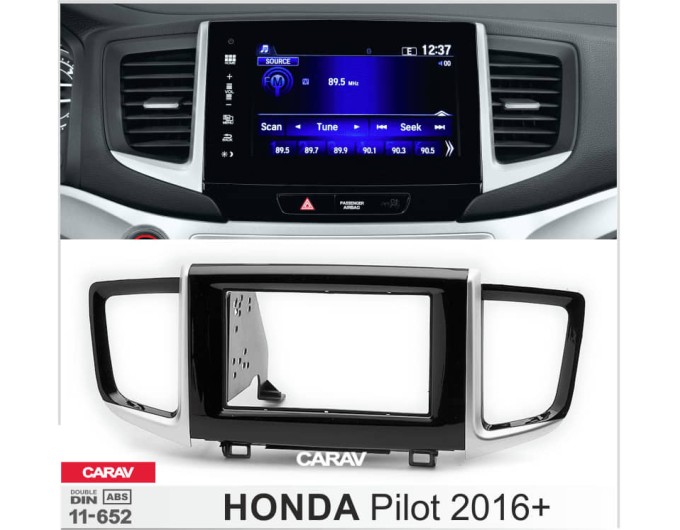 Переходная рамка для 2 DIN автомагнитолы, 173 x 98 мм, 178 x 102 мм; CARAV 11-652, цена: 3 669 грн.