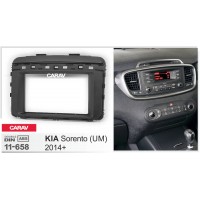 Перехідна рамка для 2 DIN автомагнітоли, 173 x 98 мм, 178 x 102 мм; CARAV 11-658