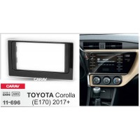 Перехідна рамка для 2 DIN автомагнітоли, 173 x 98 мм, 178 x 102 мм; CARAV 11-696