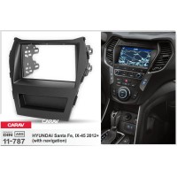 Перехідна рамка для 2 DIN автомагнітоли, 173 x 98 мм, 178 x 102 мм; CARAV 11-787