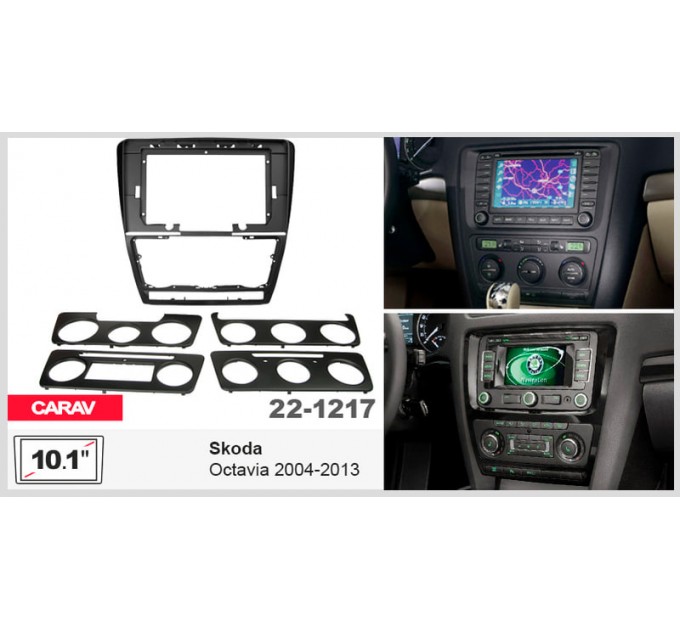 Перехідна рамка для автомагнітоли з 10.1'' екраном, 250:241 x 146 мм; CARAV 22-1217, ціна: 1 861 грн.