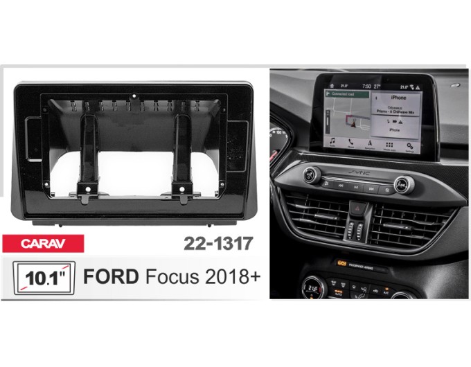 Переходная рамка для автомагнитолы с 10.1'' экраном, 250:241 x 146 мм; CARAV 22-1317, цена: 3 020 грн.