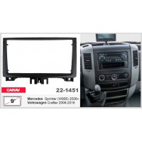 Перехідна рамка для автомагнітоли з 9'' екраном, 230:220 x 130 мм; CARAV 22-1451