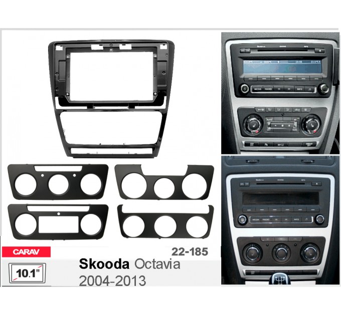 Перехідна рамка для автомагнітоли з 10.1'' екраном, 250:241 x 146 мм; CARAV 22-185, ціна: 1 889 грн.