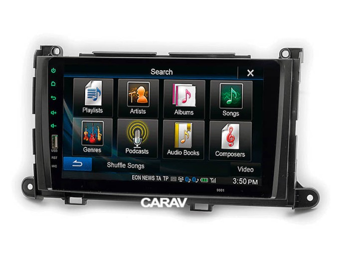 Переходная рамка для автомагнитолы с 9'' экраном, 230:220 x 130 мм; CARAV 22-202, цена: 3 020 грн.