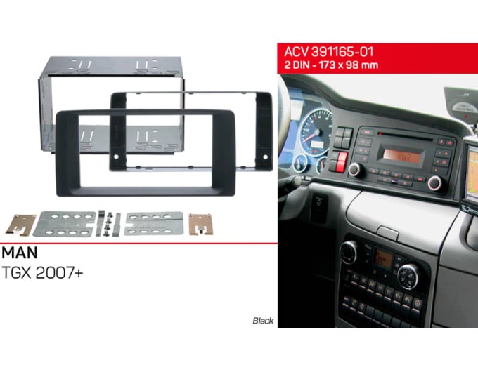 Переходная рамка для 2 DIN автомагнитолы, 173 x 98 мм; ACV 391165-01, цена: 4 362 грн.