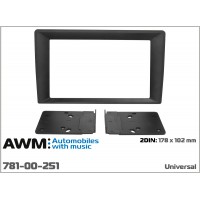 Универсальная переходная рамка для установки 2 DIN автомагнитолы с экраном 6.2'' - 7'' в переходную рамку от автомагнитолы с экраном 9''; AWM 781-00-251